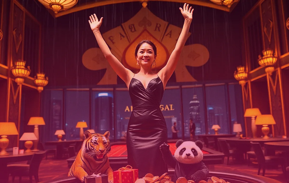 วงล้อรางวัลและเหรียญทองในมุมโปรโมชั่นของ KC9